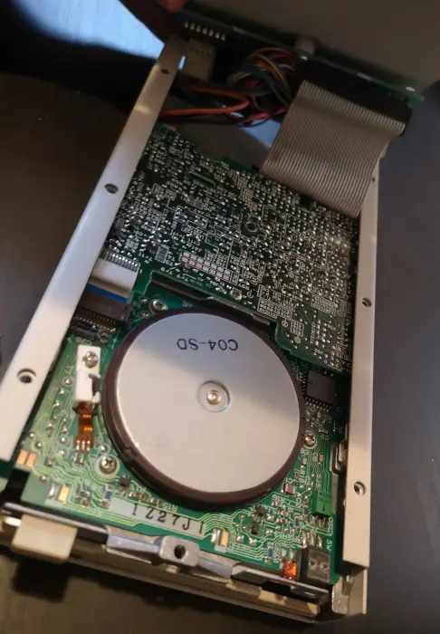external drive open view from underneath